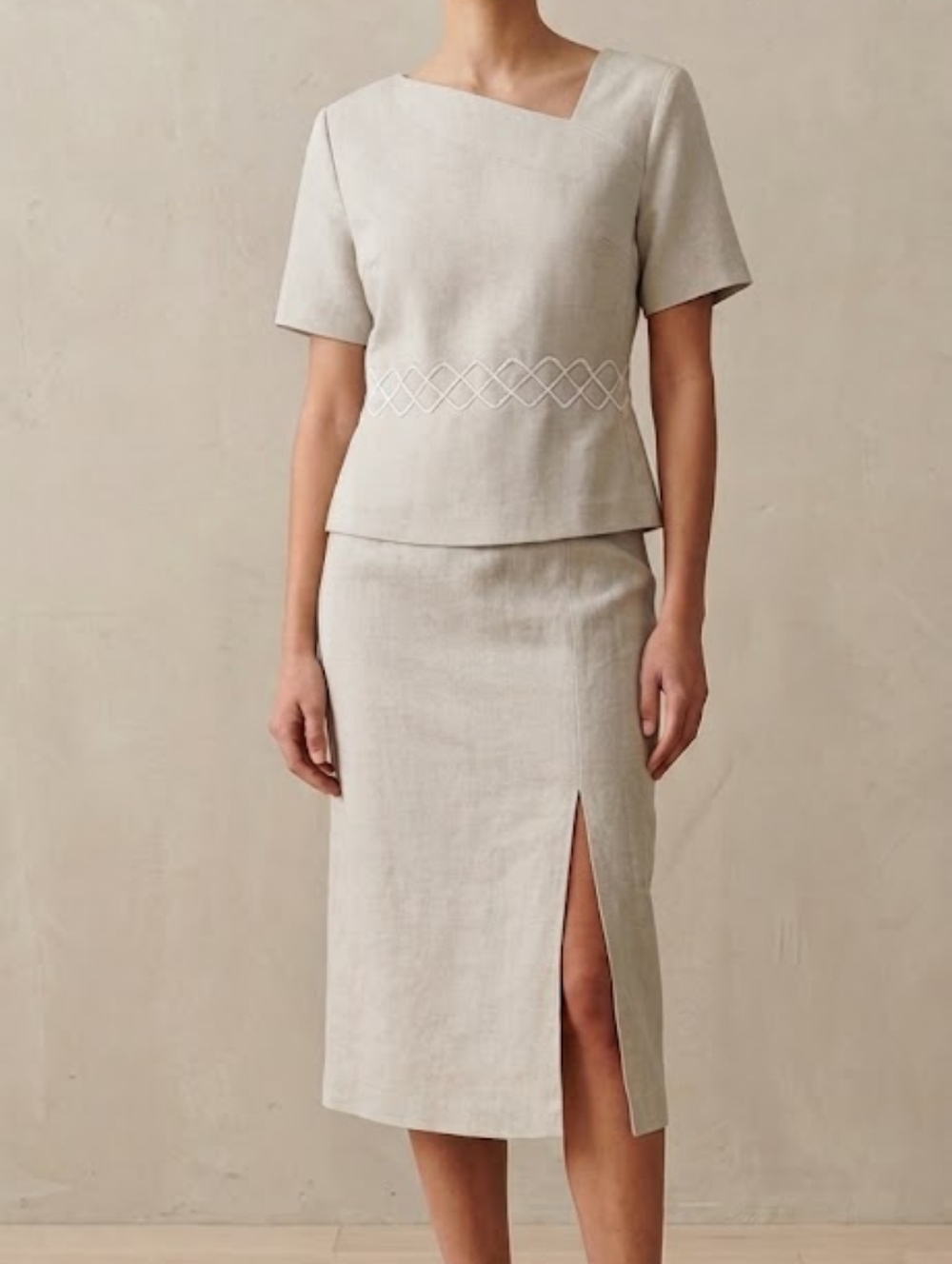 Vintage Top + Skirt Set